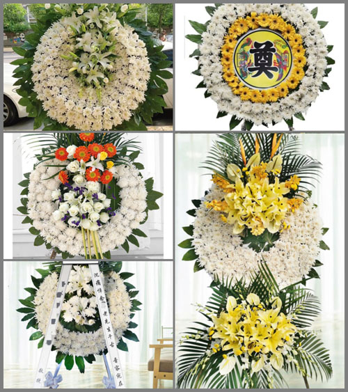 四川成都简阳市灵仙乡花圈速递